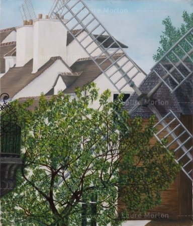 Le Moulin de la Galette en automne