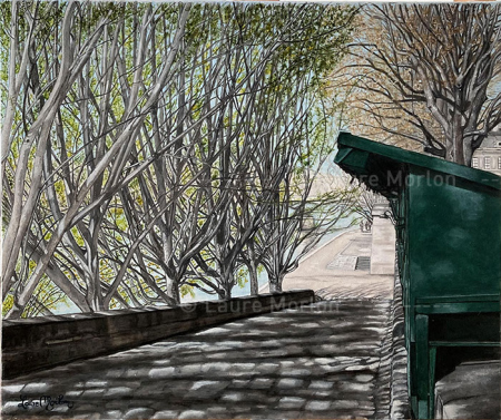 Les bouquinistes sur les quais de Seine Paris
