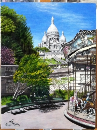 Manège du Sacré Cœur. Montmartre.